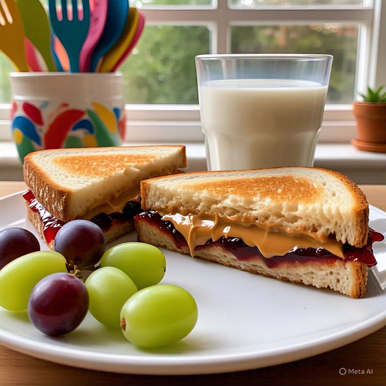 how many calories in p b and j sandwich